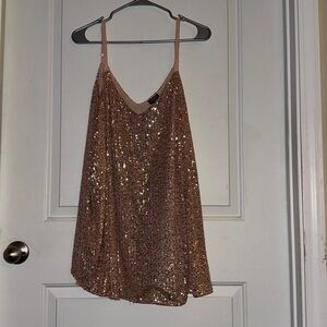 Torrid Rose Gold Sequin Camisole